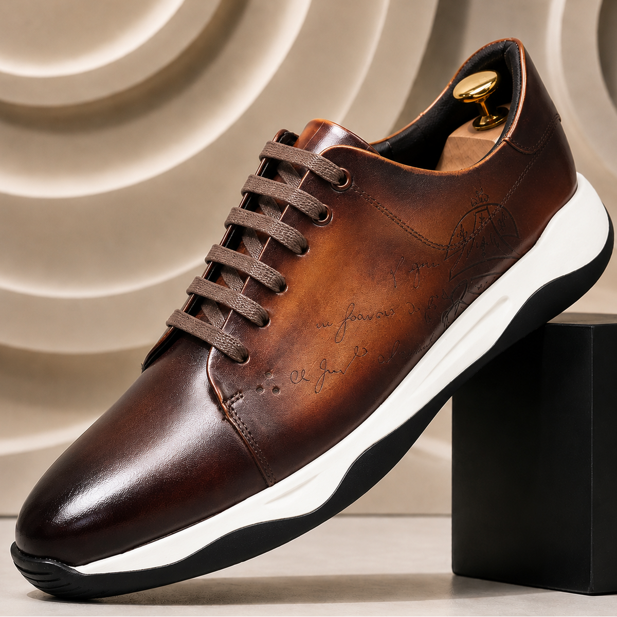 Dravani sneakers i koskinn