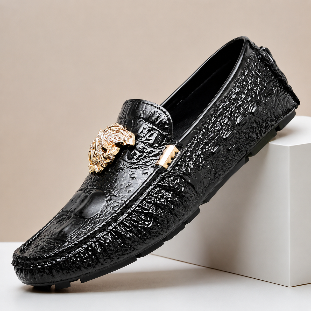 Morelli loafers i äkta läder