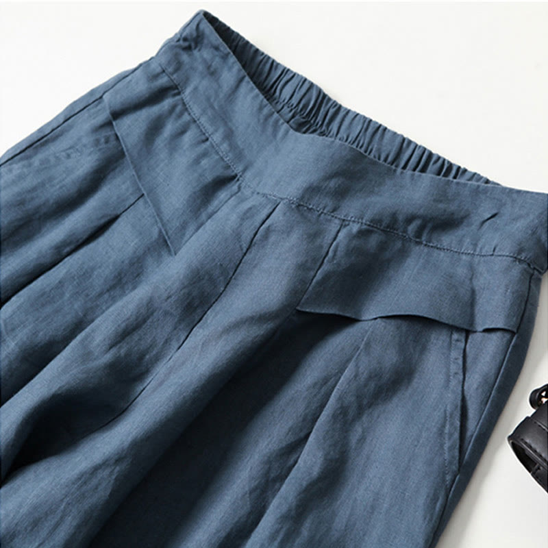 Pantalones holgados de pierna ancha y cintura alta Bellamy