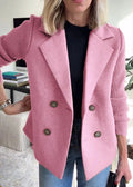 Abrigo blazer Ivy cruzado con mangas de punto