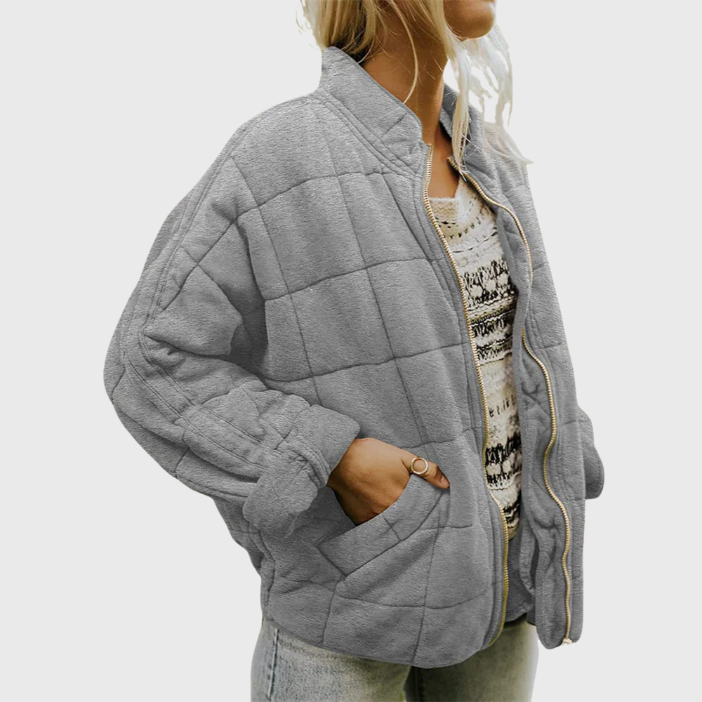Blouson aviateur matelassé zippé Fern
