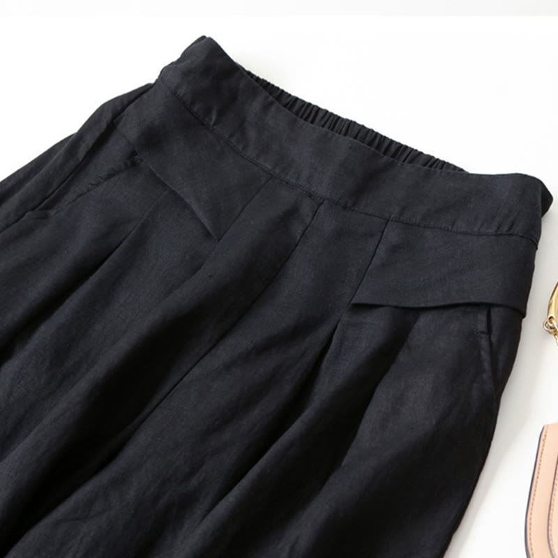 Pantalones holgados de pierna ancha y cintura alta Bellamy