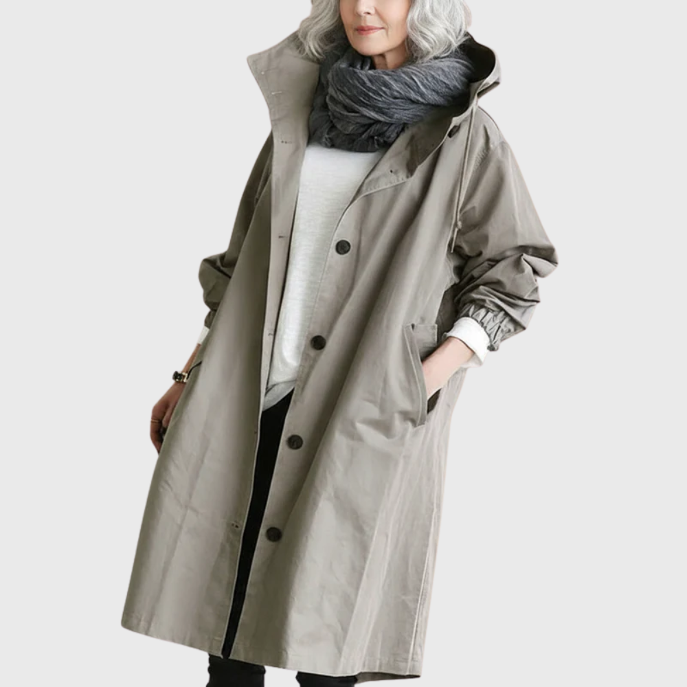 Gabardina impermeable con capucha Holly