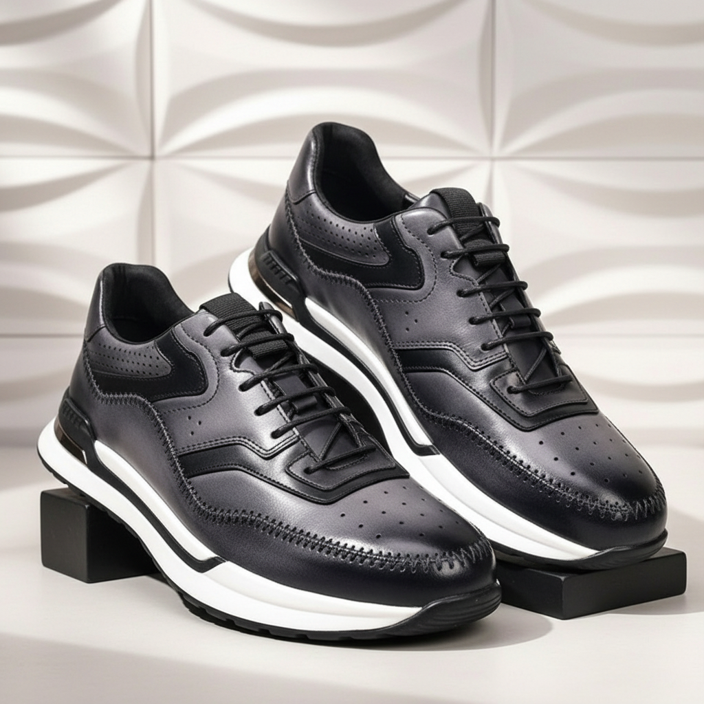 Salerno Sneakers i Nötläder