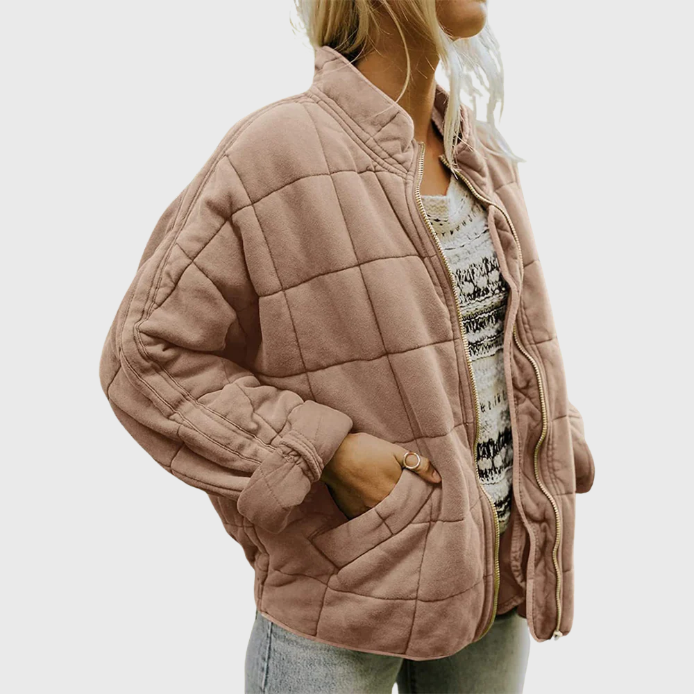 Blouson aviateur matelassé zippé Fern