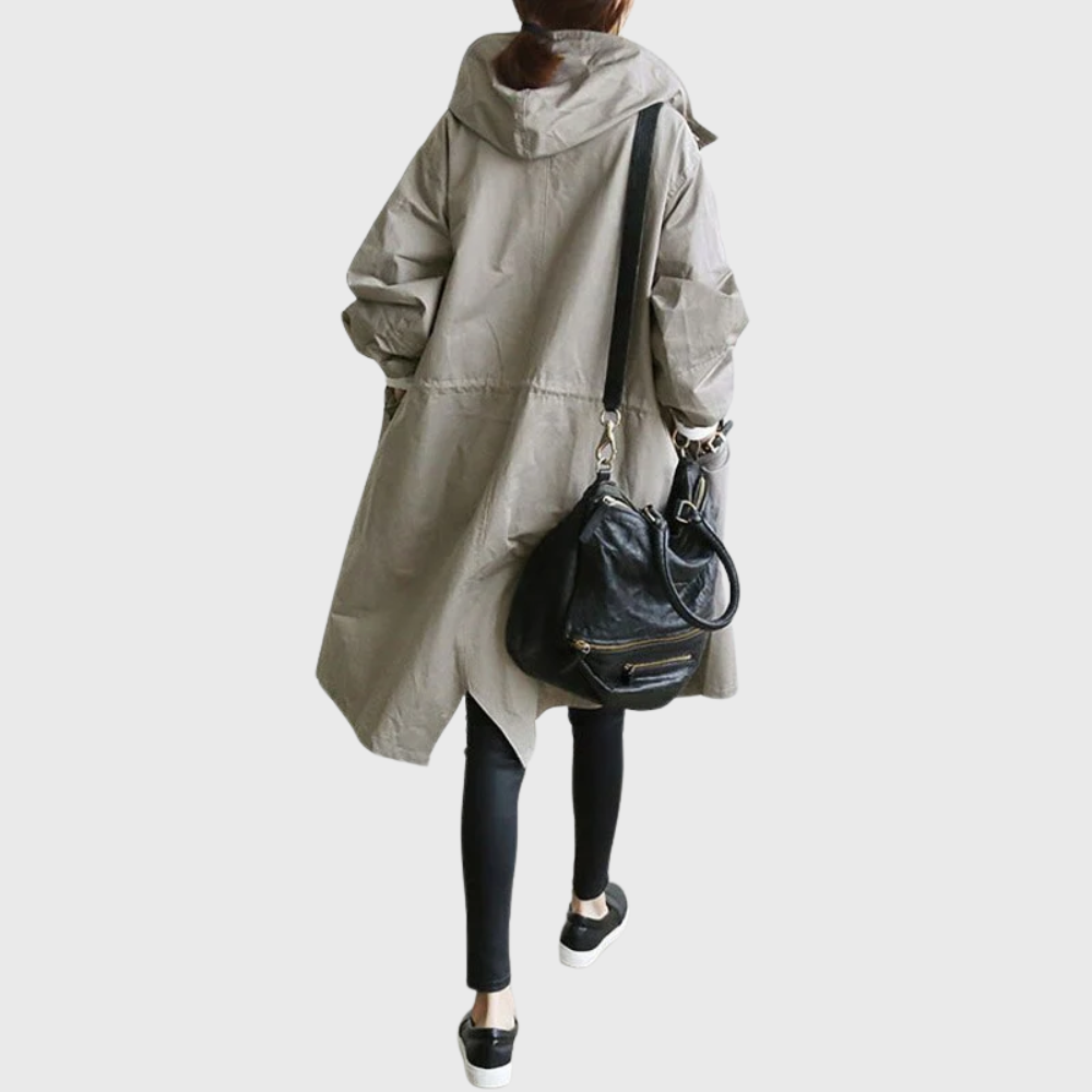 Gabardina impermeable con capucha Holly