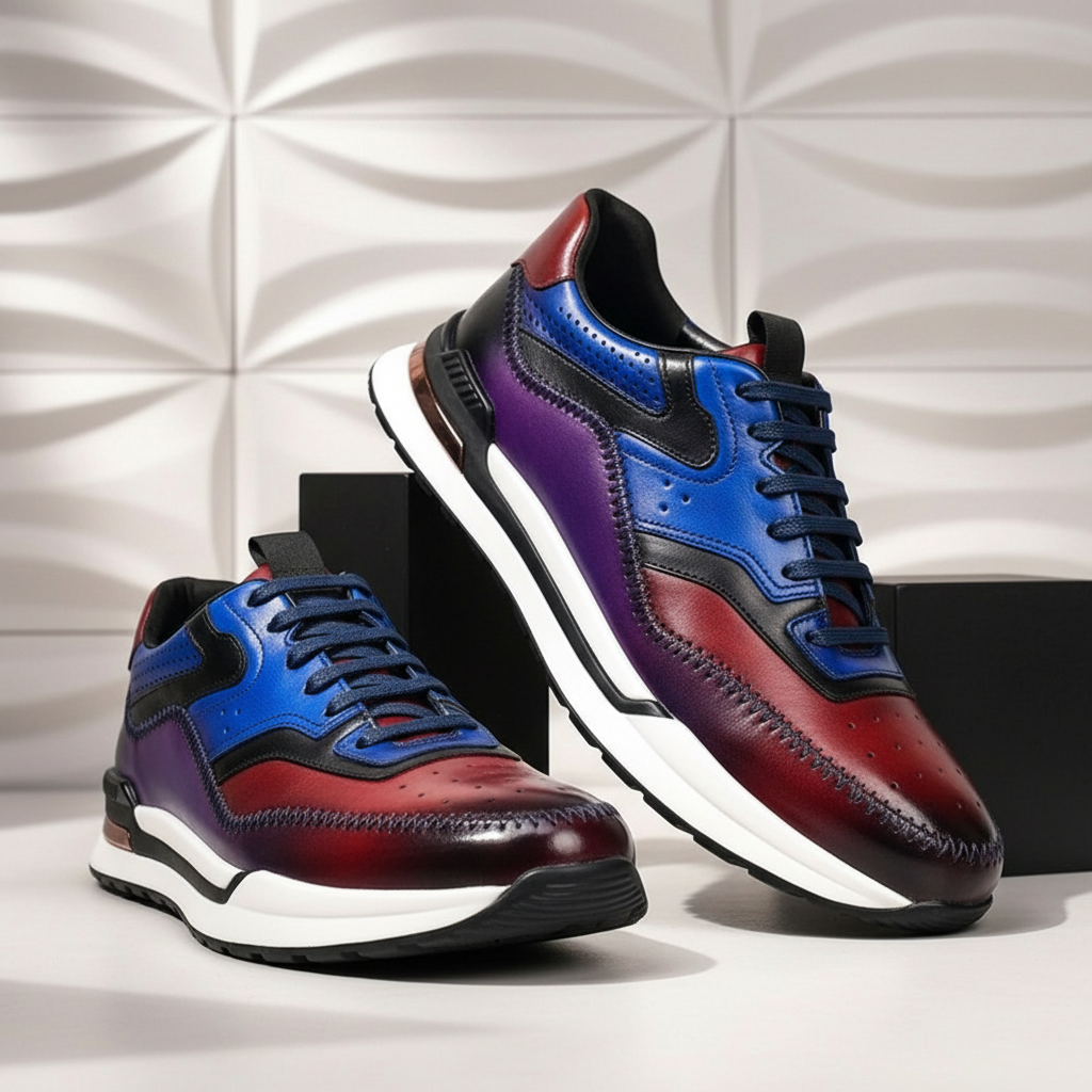 Salerno Sneakers i Nötläder
