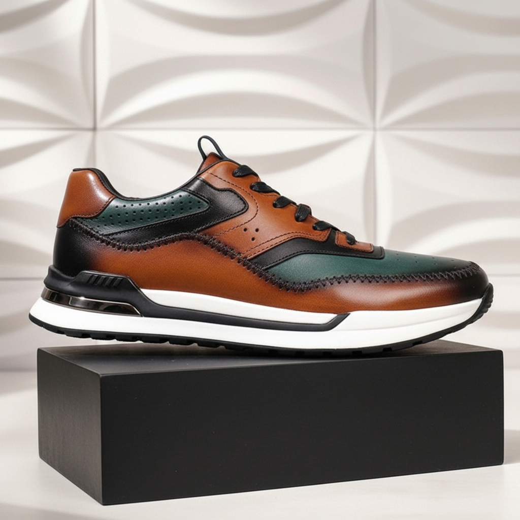 Salerno Sneakers i Nötläder
