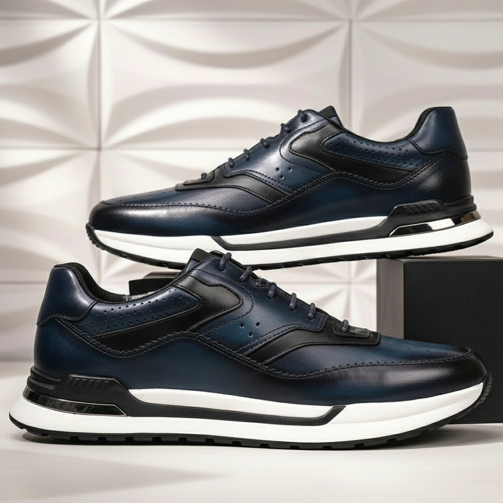 Salerno Sneakers i Nötläder