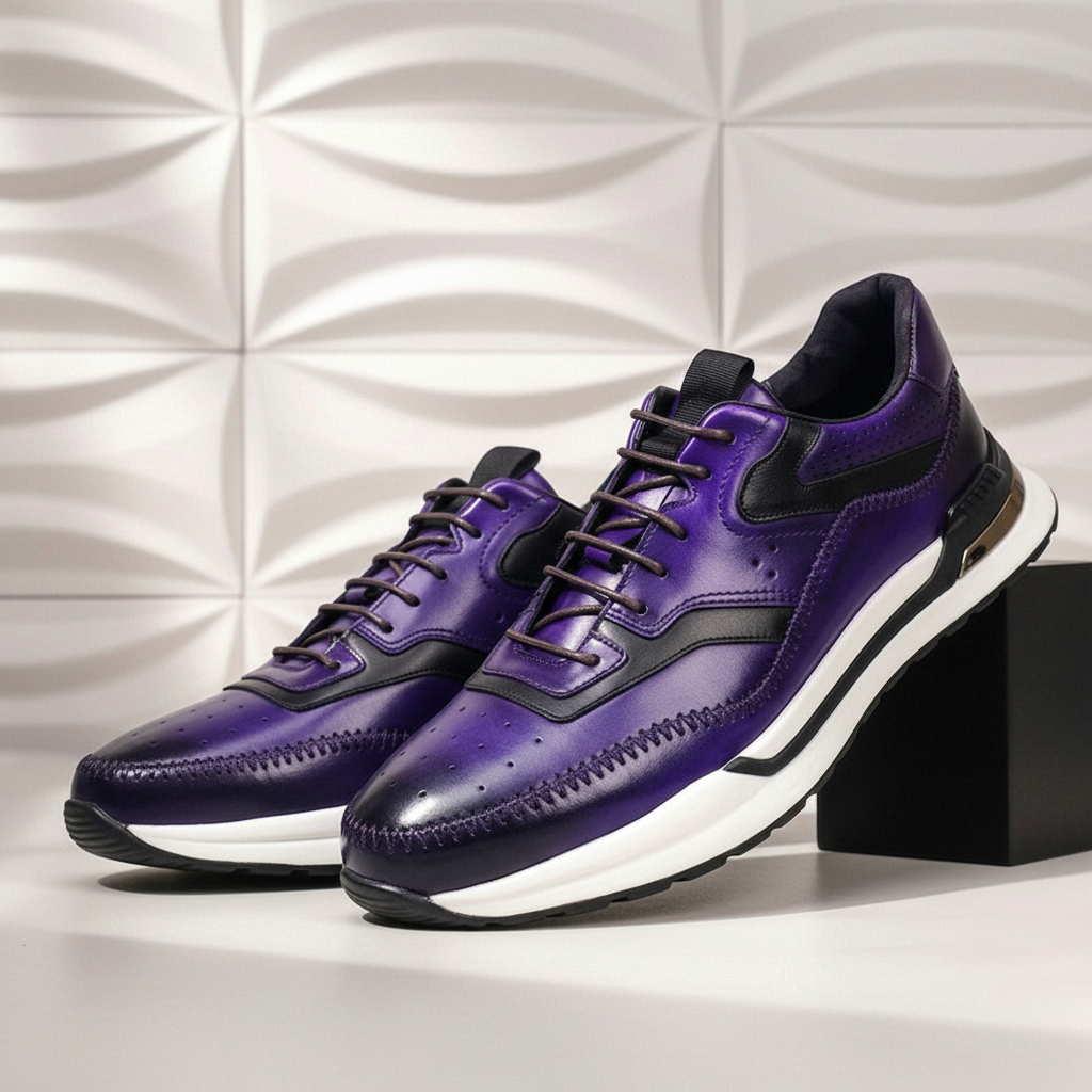 Salerno Sneakers i Nötläder