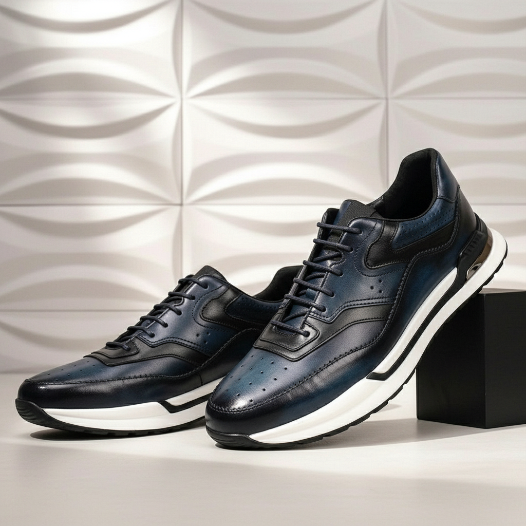 Salerno Sneakers i Nötläder
