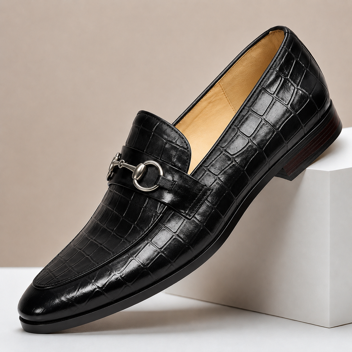 Ravelli Cowhide Leather Loafers