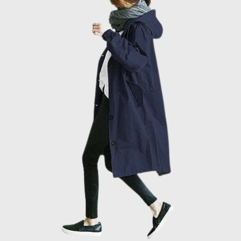 Gabardina impermeable con capucha Holly