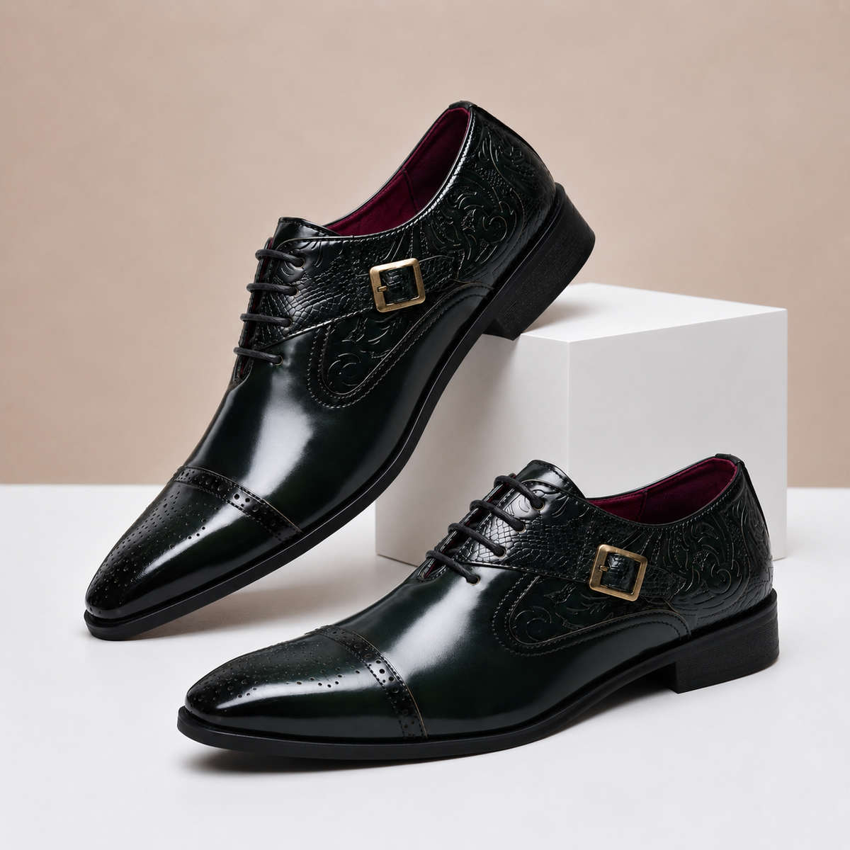 Altieri-schoenen van rundleer