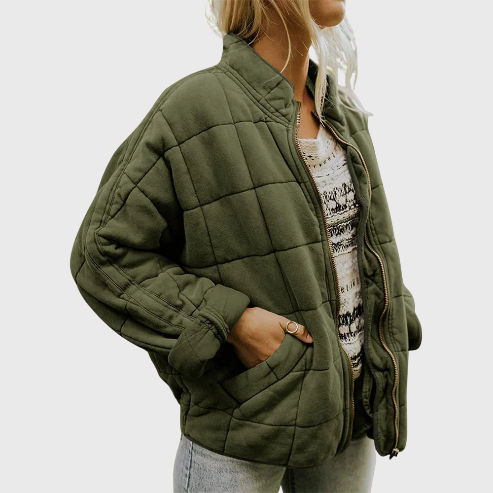 Blouson aviateur matelassé zippé Fern