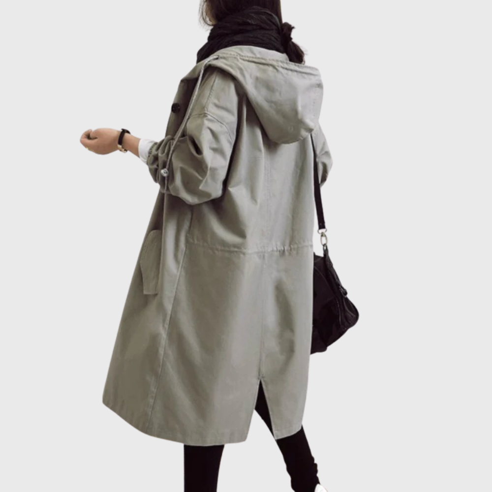 Gabardina impermeable con capucha Holly