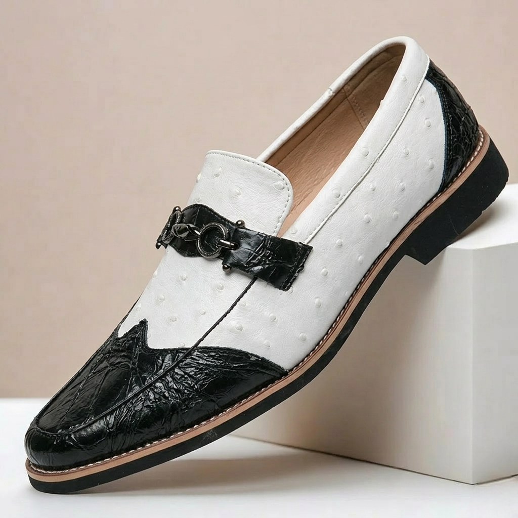 Vellano loafers i äkta läder