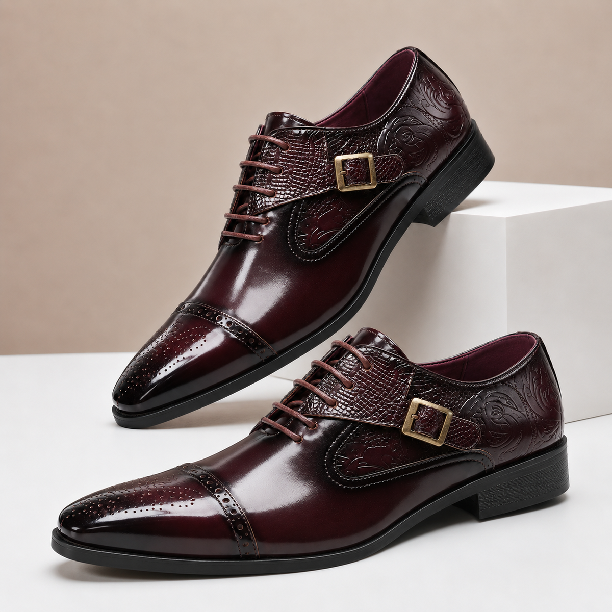 Altieri-schoenen van rundleer