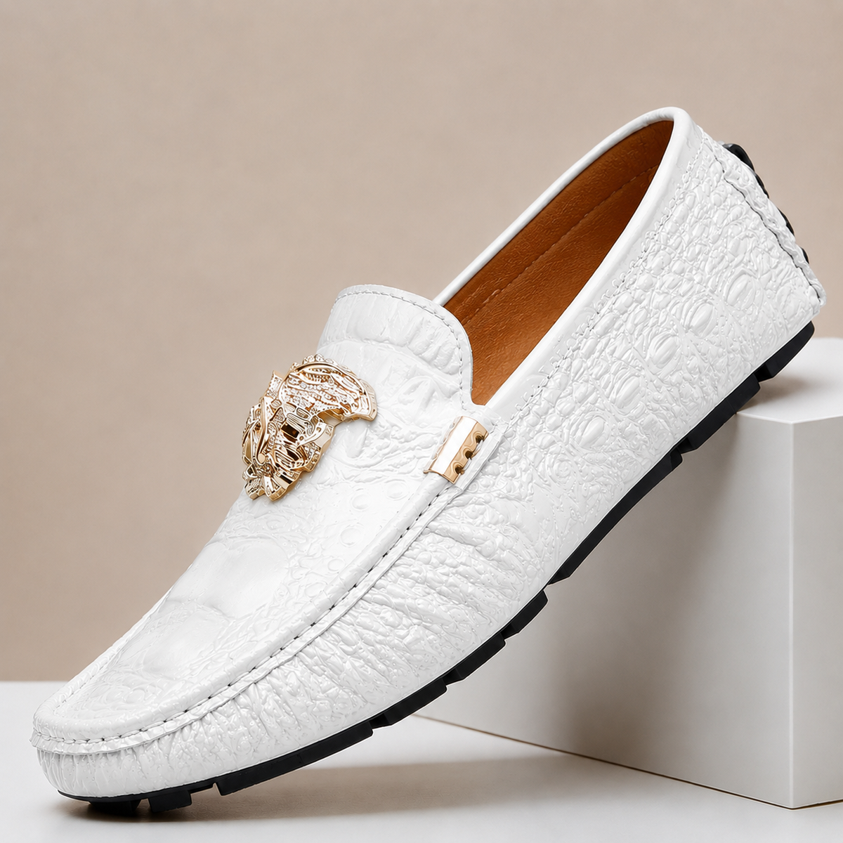 Morelli loafers i äkta läder