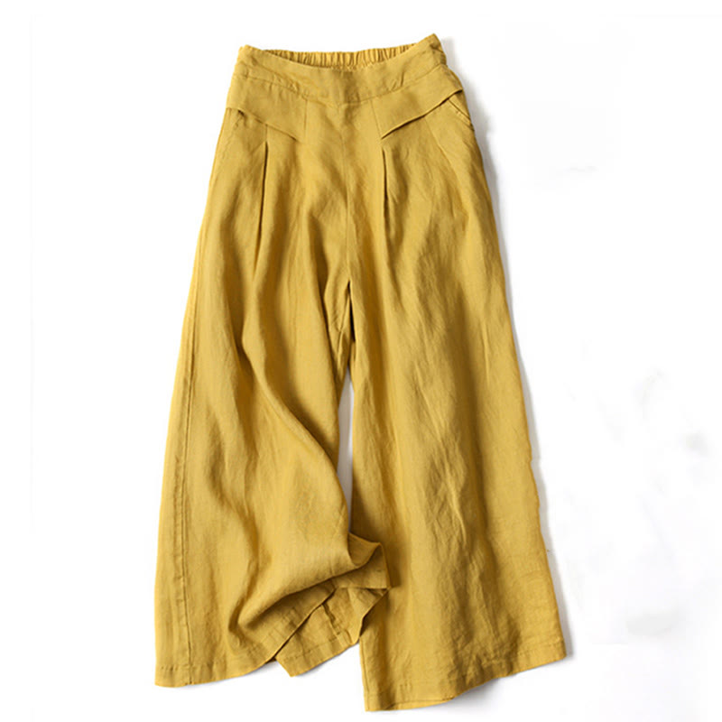 Pantalones holgados de pierna ancha y cintura alta Bellamy