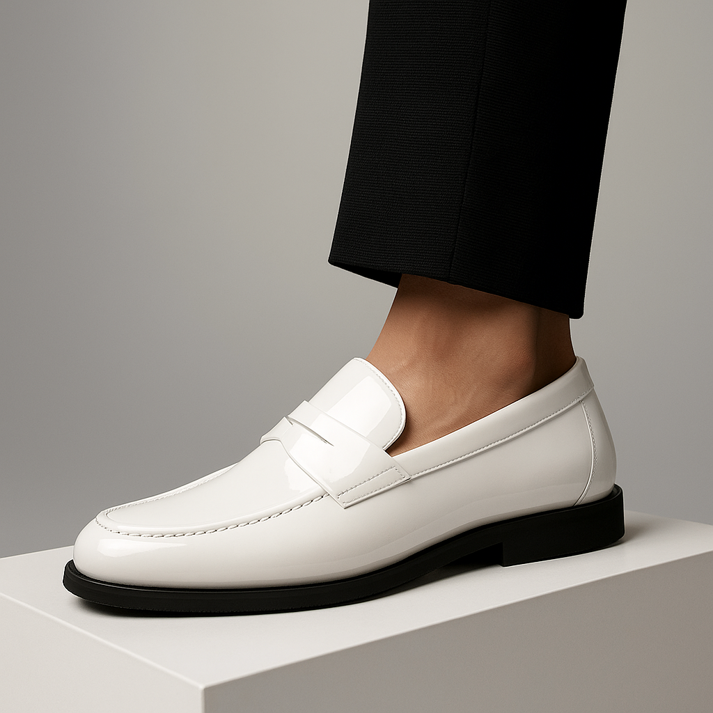 Ferrani loafers i äkta läder