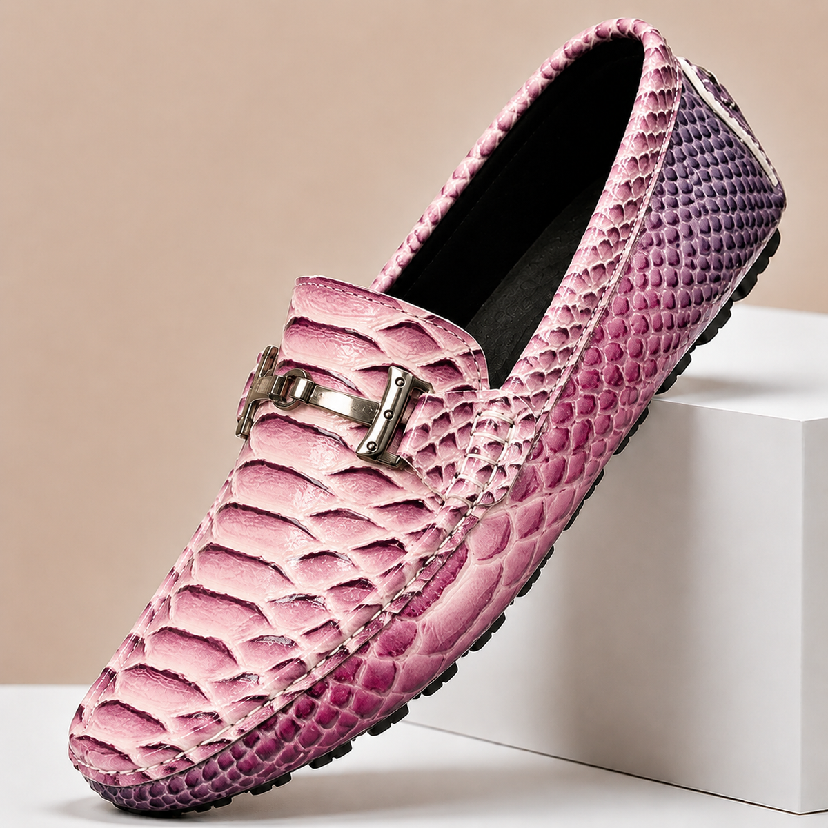 Grimaldi loafers i äkta läder