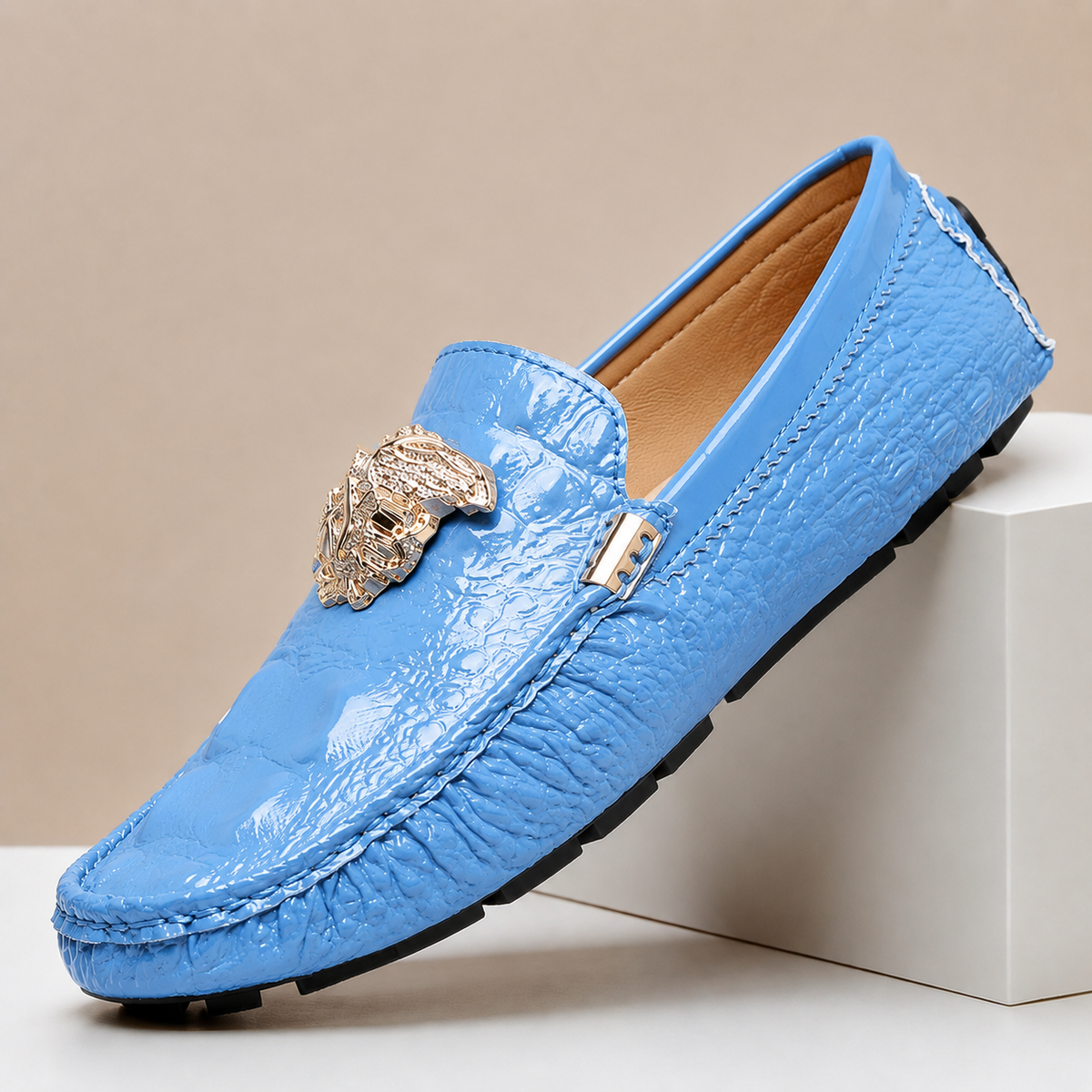 Morelli loafers i äkta läder