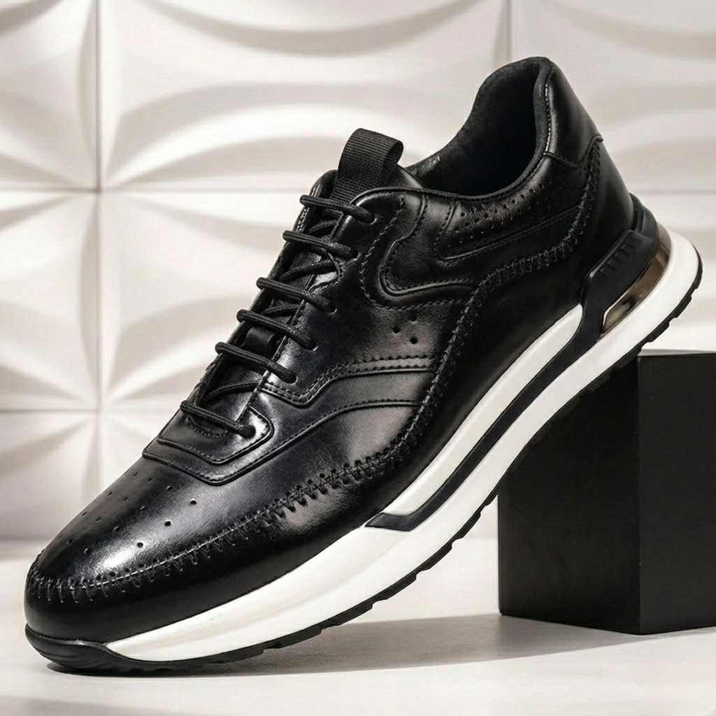 Salerno Sneakers i Nötläder