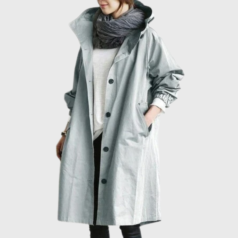 Gabardina impermeable con capucha Holly