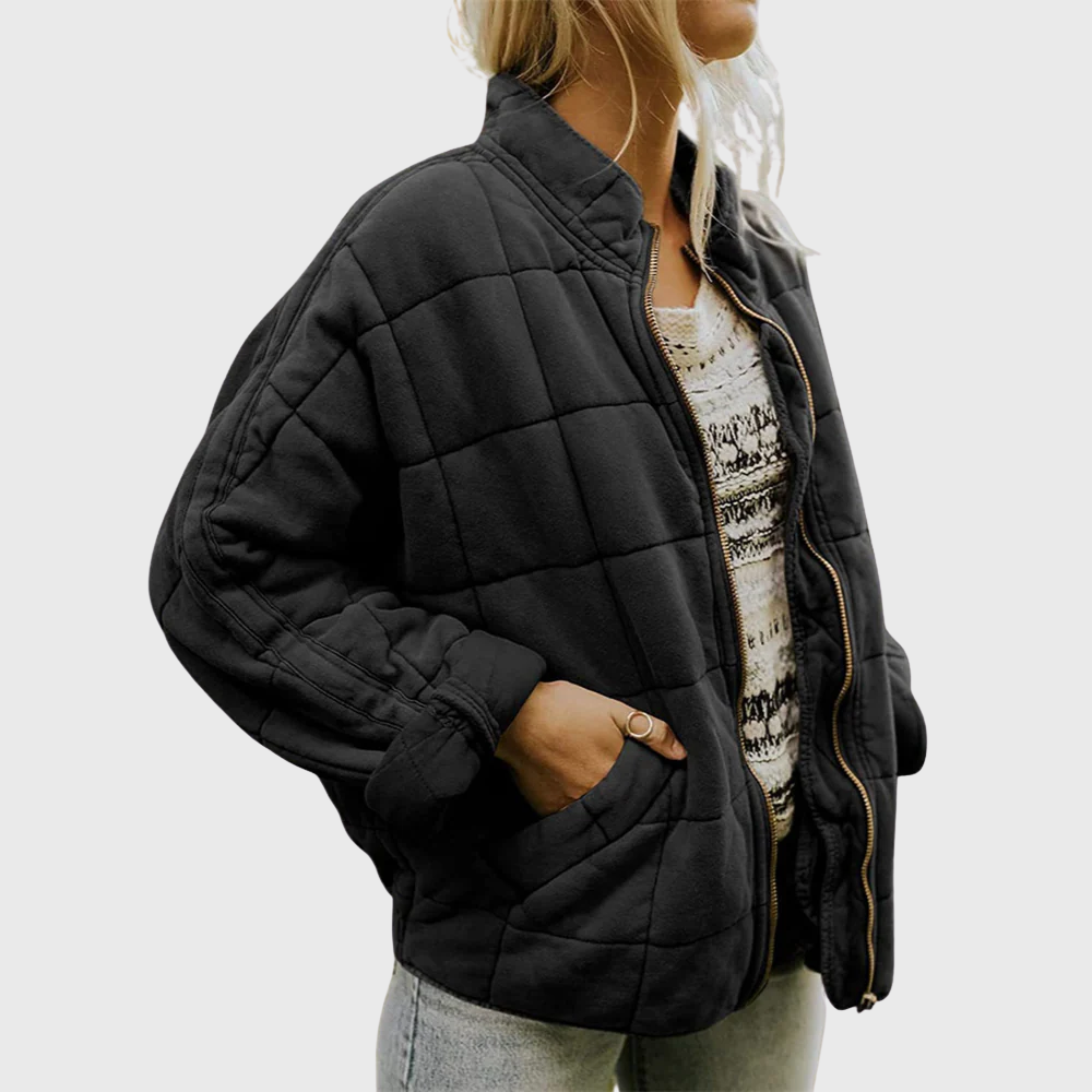 Blouson aviateur matelassé zippé Fern