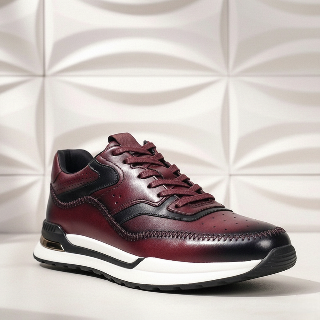Salerno Sneakers i Nötläder