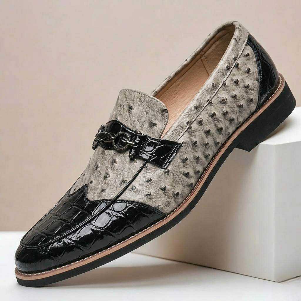 Vellano loafers i äkta läder