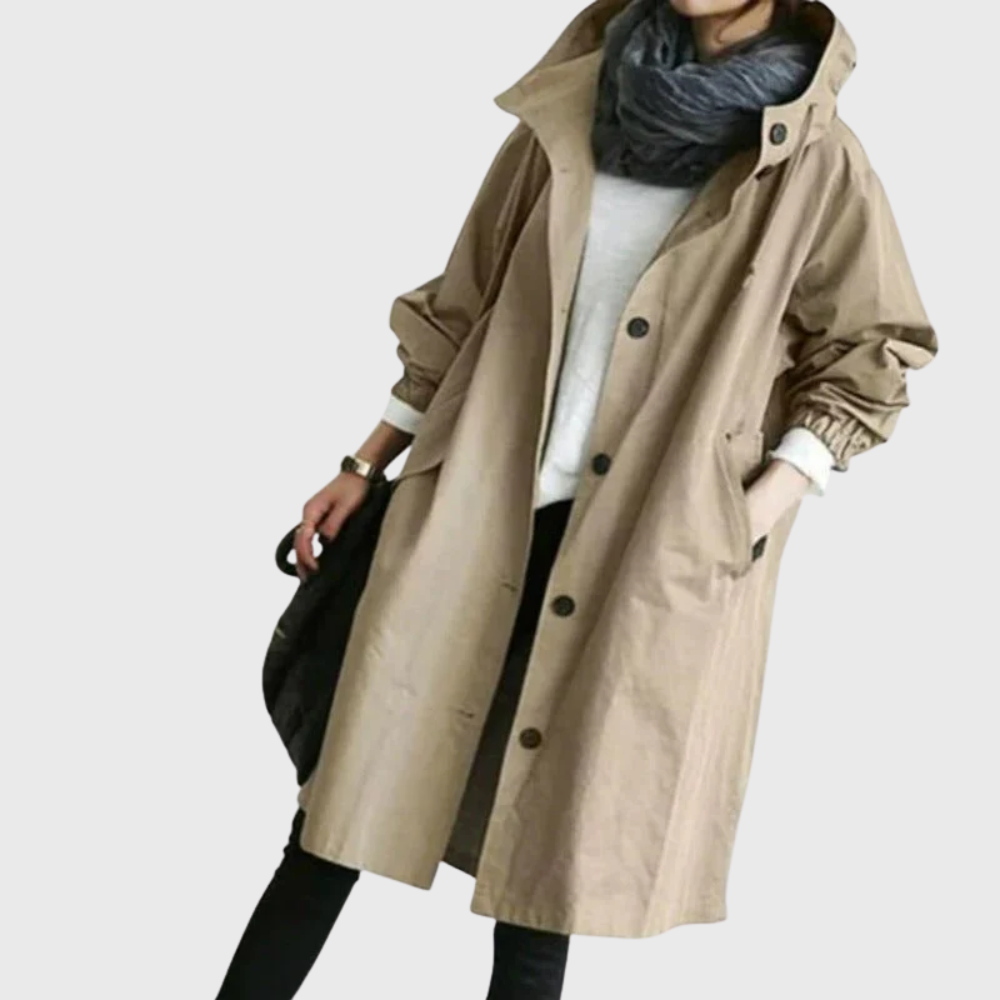 Gabardina impermeable con capucha Holly