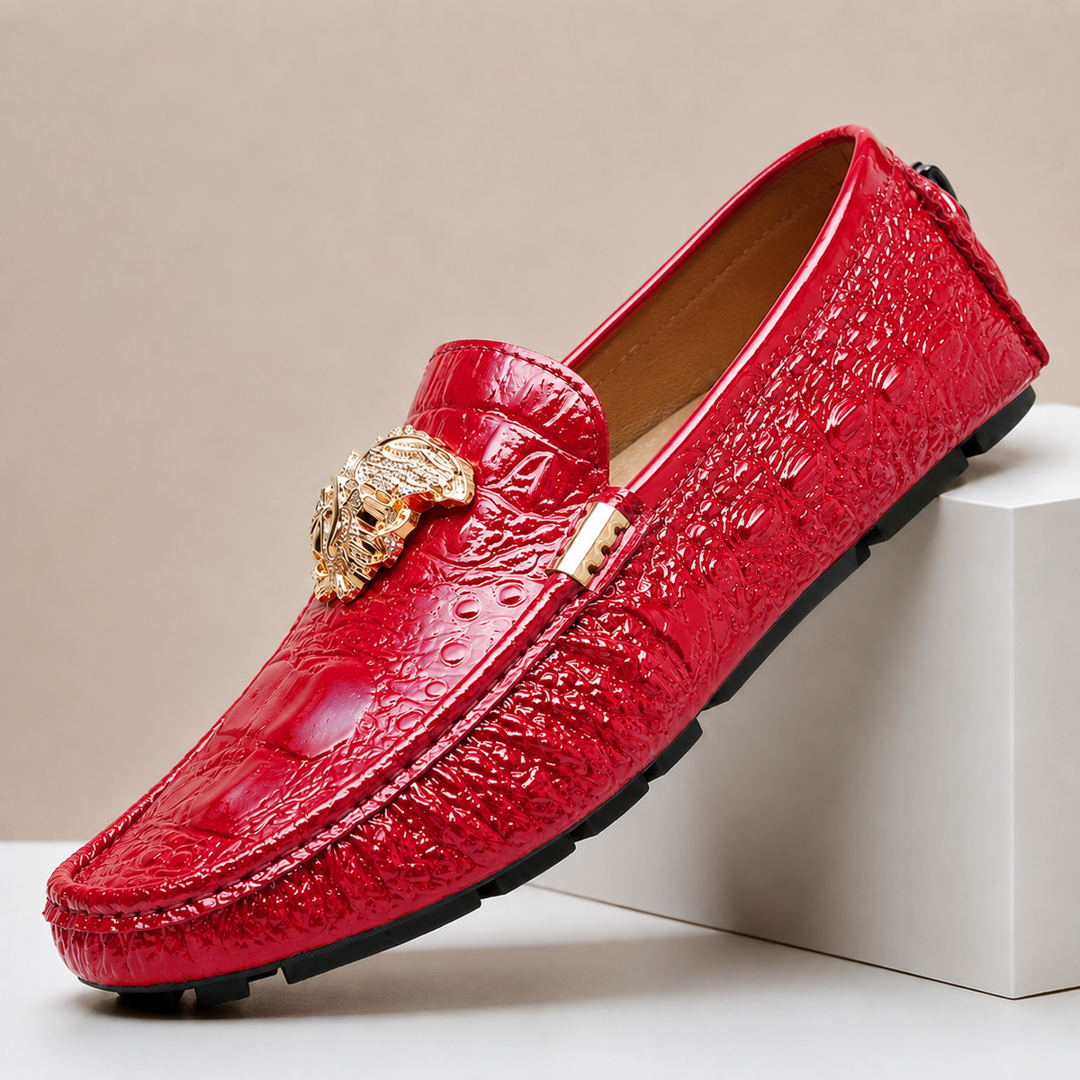 Morelli loafers i äkta läder