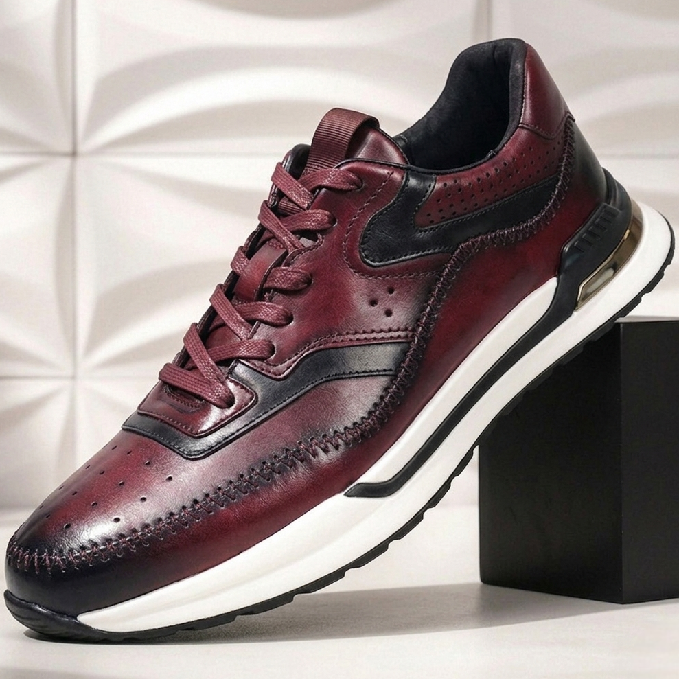 Salerno Sneakers i Nötläder