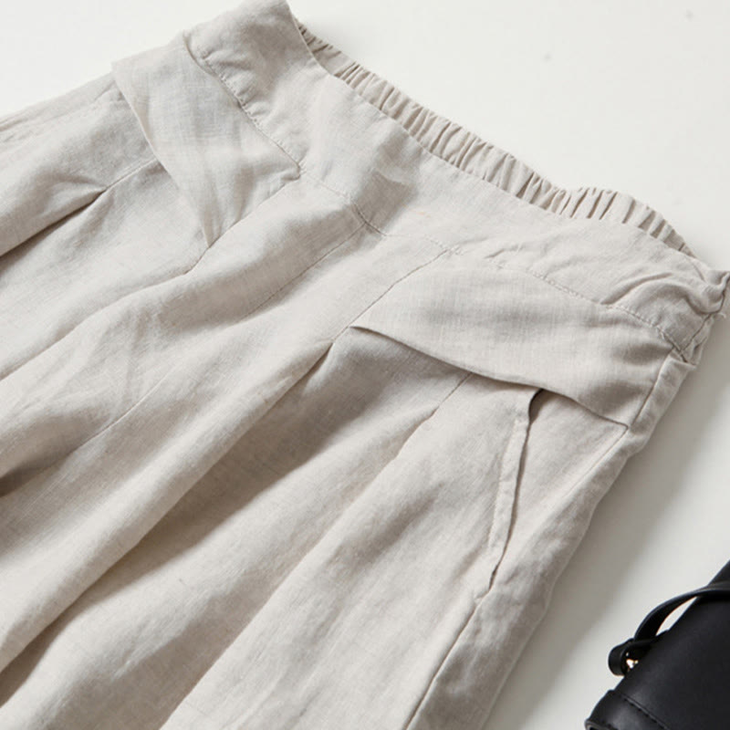 Pantalones holgados de pierna ancha y cintura alta Bellamy
