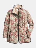 Chaqueta acolchada con estampado floral de Zara