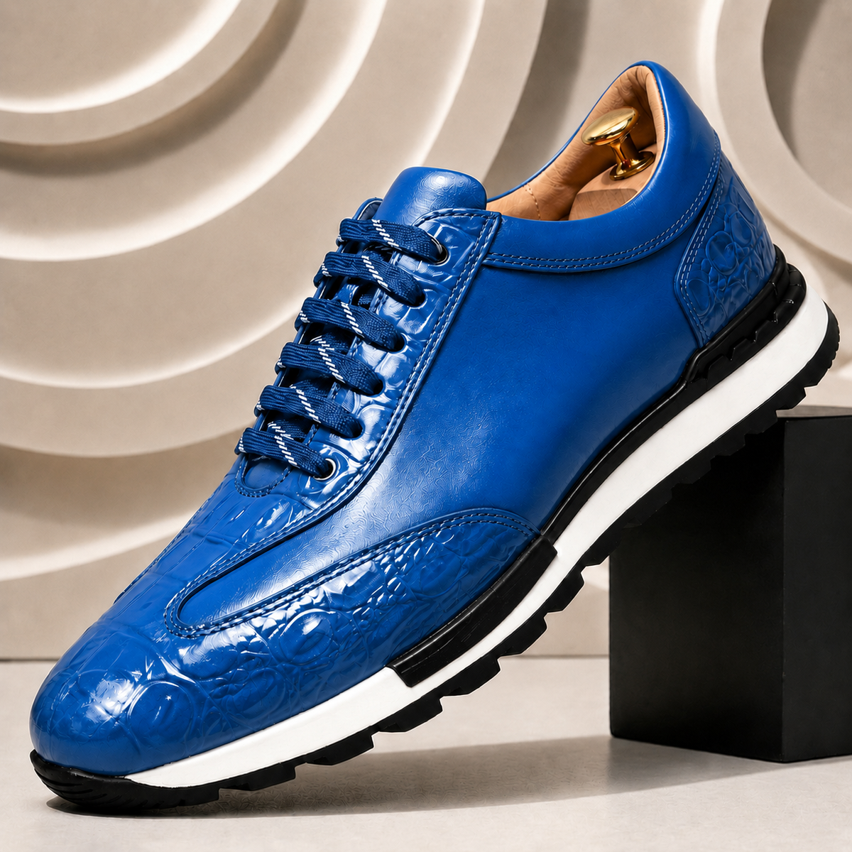 Ventasso sneakers i koppeläder