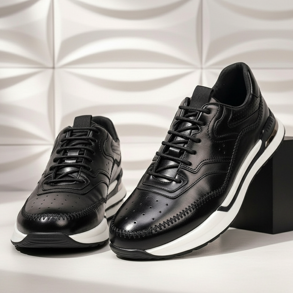 Salerno Sneakers i Nötläder