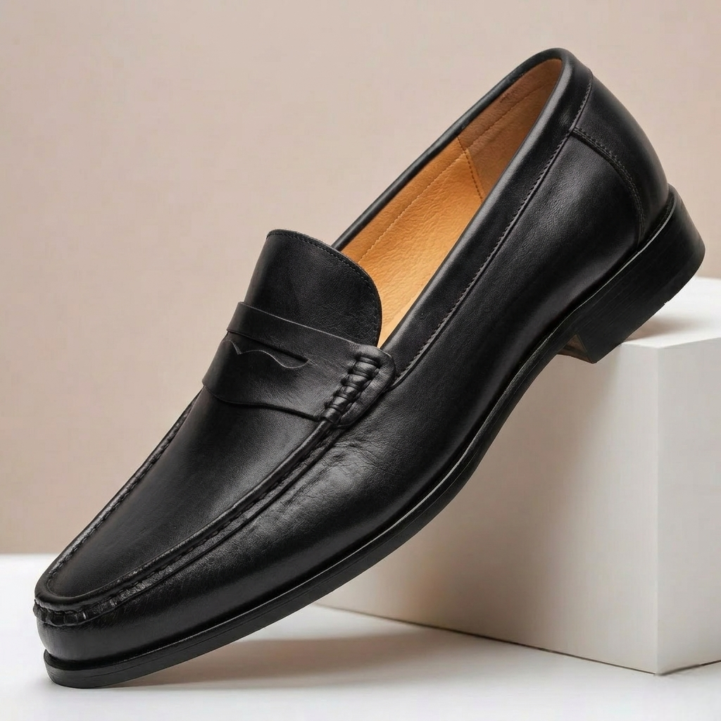 Santini loafers i koppeläder