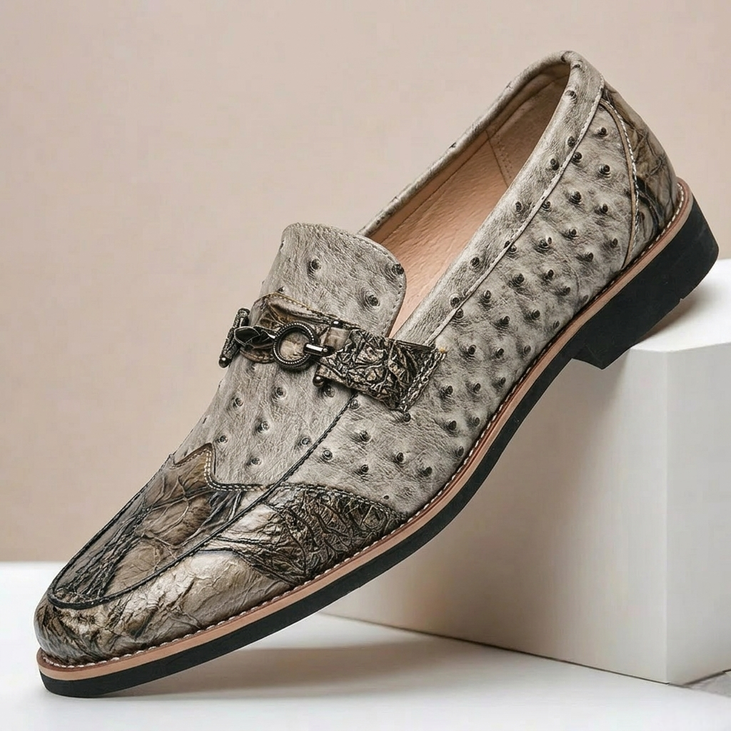 Vellano loafers i äkta läder