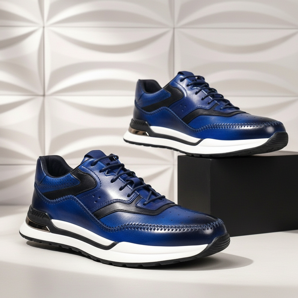 Salerno Sneakers i Nötläder