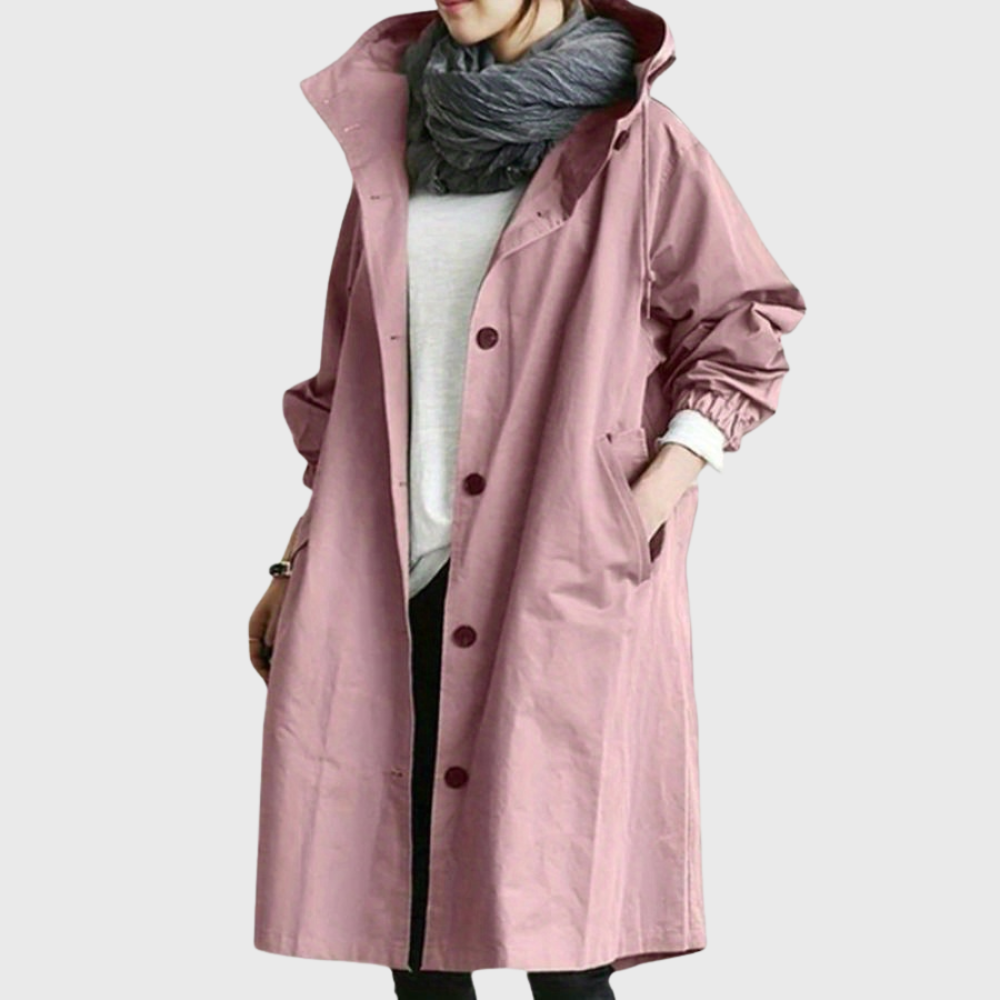 Gabardina impermeable con capucha Holly