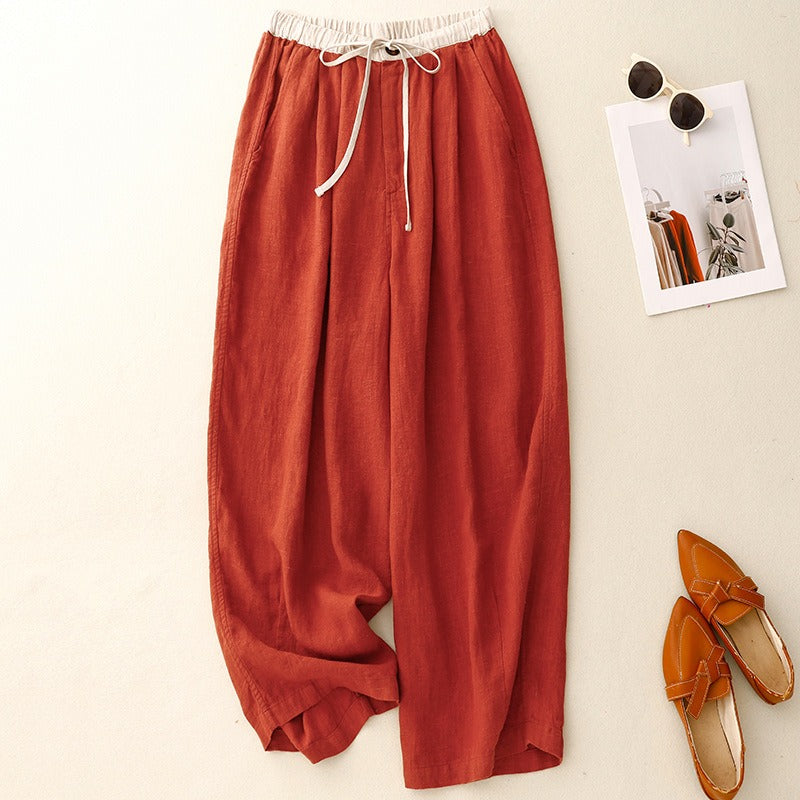 Pantaloni in lino Naiya