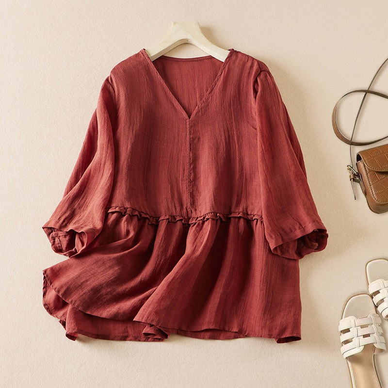 Arla Linen Blouse