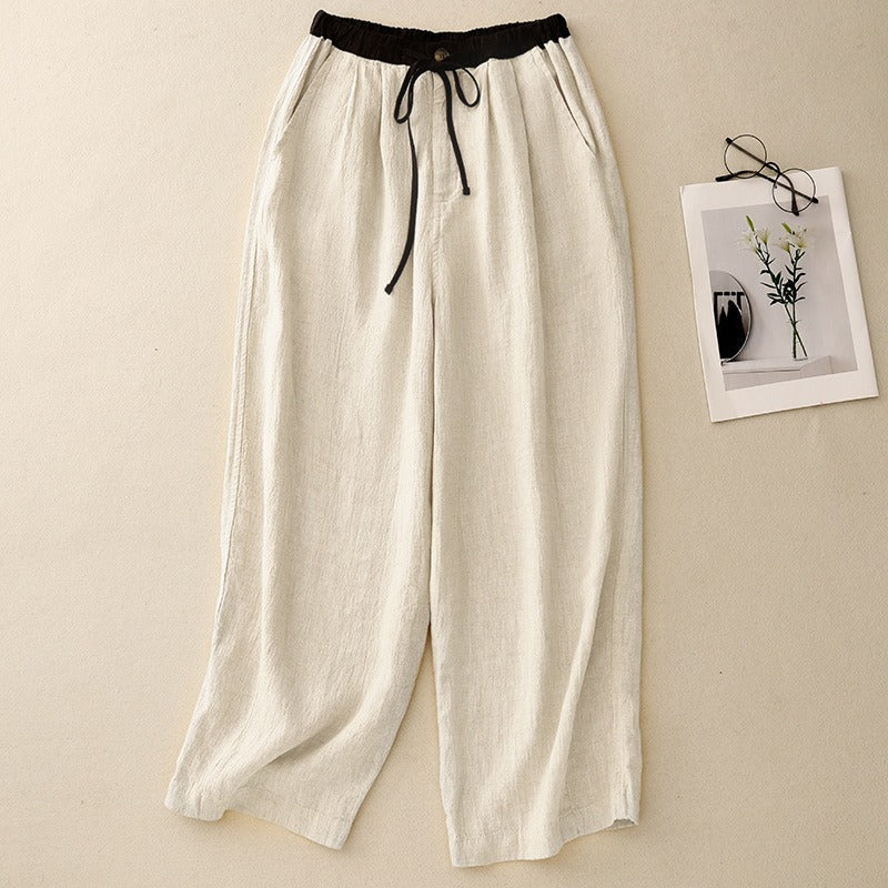 Pantaloni in lino Naiya
