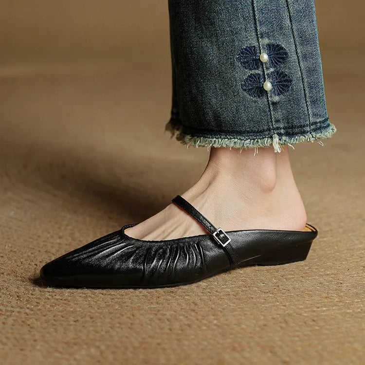 Mules Orena en cuir véritable