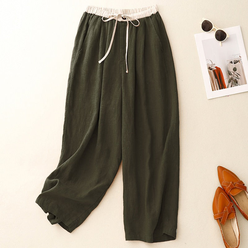 Pantaloni in lino Naiya