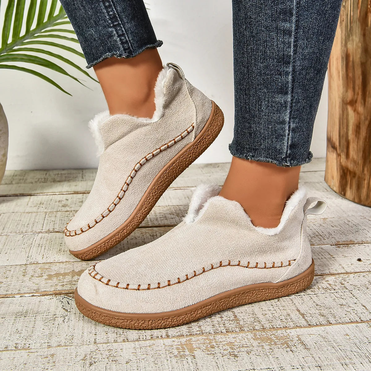 Janine | Orthopedische antislip enkellaarsjes voor dames