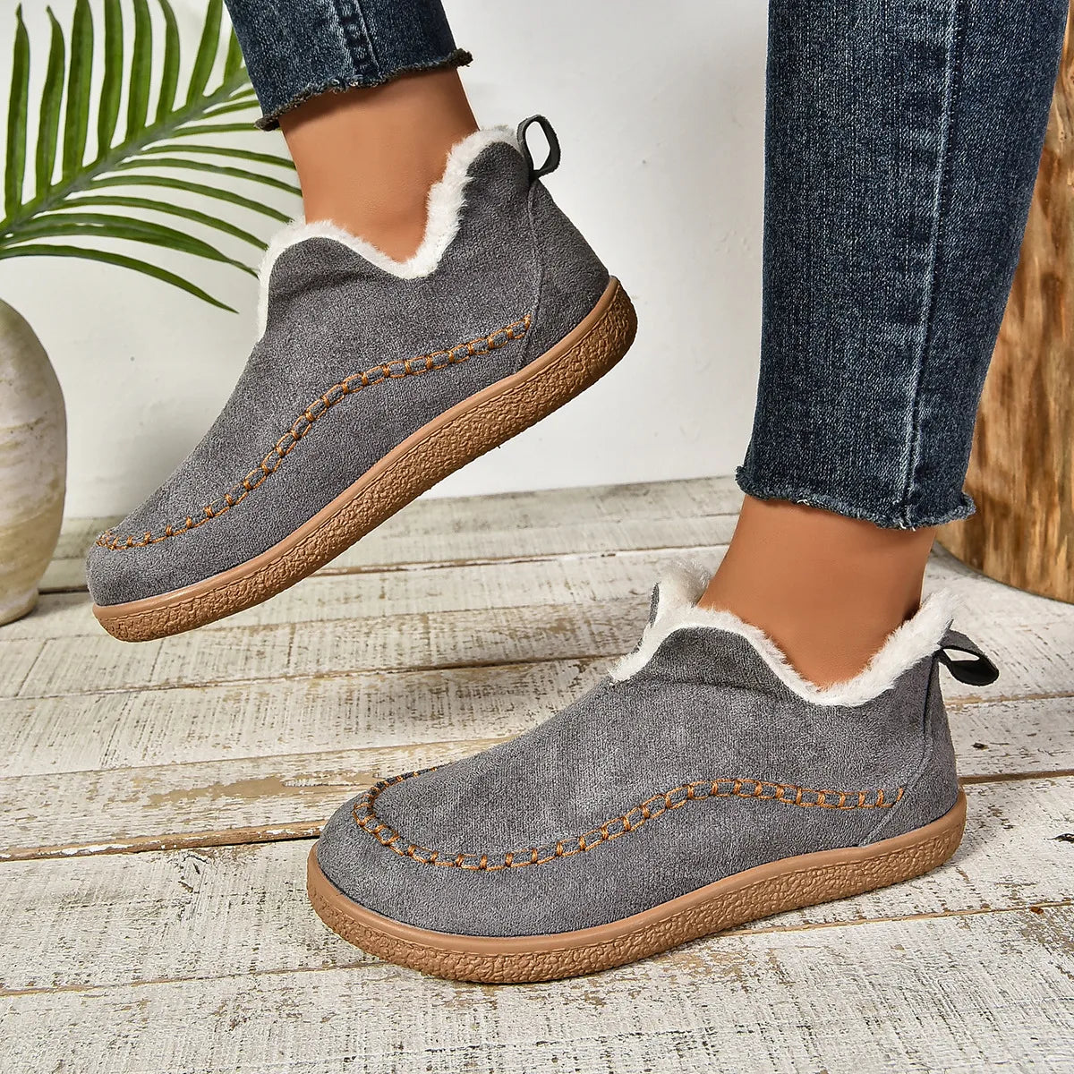 Janine | Orthopedische antislip enkellaarsjes voor dames